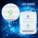Qoltec Certyfikowany Czujnik wycieku gazu Propan-Butan | detektor LPG | alarm 85dB | LED