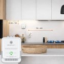 Qoltec Certyfikowany Czujnik wycieku gazu Propan-Butan | detektor LPG | alarm 85dB | LED