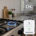 Qoltec Certyfikowany Czujnik wycieku gazu ziemnego | detektor CH4 | NG | alarm 85dB | LED