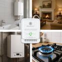 Qoltec Certyfikowany Czujnik wycieku gazu ziemnego | detektor CH4 | NG | alarm 85dB | LED