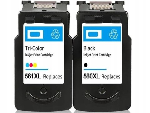 Wysokowydajny komplet tusz do Canon CL-561XL + PG-560XL, TS5350, TS5351 Wysokowydajny komplet tusz do Canon CL-561XL + PG-560XL, TS5350, TS5351