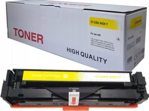 Wysokowydajny Toner do Canon 045H Yellow MF632Cdw, MF634Cdw, LBP612Cdw Wysokowydajny Toner do Canon 045H Yellow MF632Cdw, MF634Cdw, LBP612Cdw