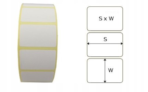 Etykiety termotransferowe 32x25mm /50 tys do Zebra Etykiety termotransferowe 32x25mm /50 tys do Zebra