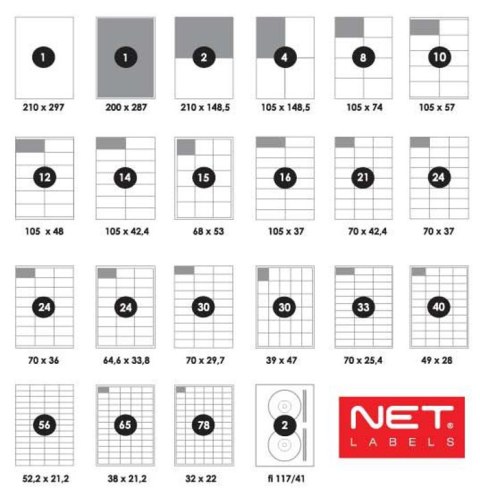 Etykiety samoprzylepne (78 na A4) 32x22 / 7800 szt Etykiety samoprzylepne (78 na A4) 32x22 / 7800 szt