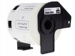 Etykiety do Brother DK-11209 29mmx62mm 800szt. Białe. Kompletne z uchwytem
