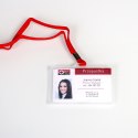 Identyfikatory Holder twardy /czerwona smycz op 50