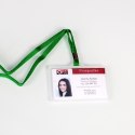 Identyfikatory Holder twardy / zielona smycz op 50