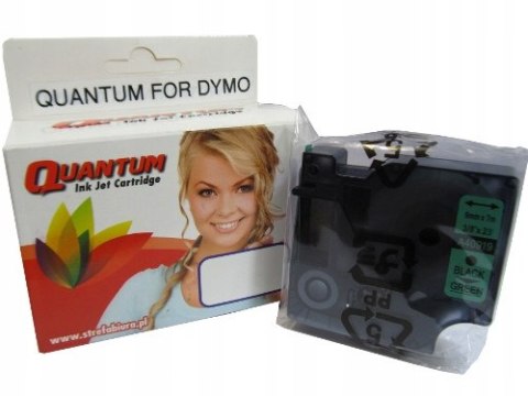 10x Taśma do Dymo 40919 9mm Czarny na zielonym tle 10x Taśma do Dymo 40919 9mm Czarny na zielonym tle