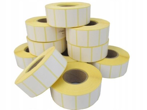 Etykiety termiczne 35x25mm / 40 tys Klej kauczukowy do Zebra Sato Godex Etykiety termiczne 35x25mm / 40 tys Klej kauczukowy do Zebra Sato Godex