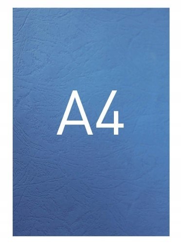 Opus. Okładki do bindowania A4, Faktura skóry. Kartonowe. Tylne. Niebieskie Opus. Okładki do bindowania A4, Faktura skóry. Kartonowe. Tylne. Niebieskie