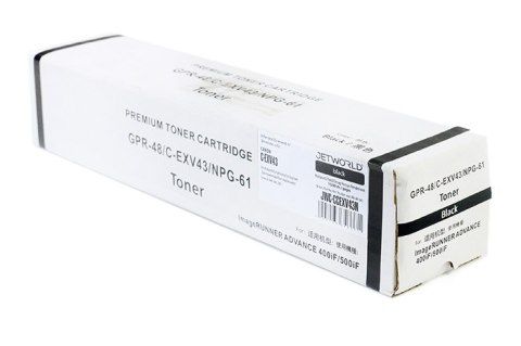 Toner JetWorld Czarny Canon imageRUNNER ADVANCE 400i, Canon imageRUNNER ADVANCE 500i zamiennik C-EXV43 (2788B002) Toner JetWorld Czarny Canon imageRUNNER ADVANCE 400i, Canon imageRUNNER ADVANCE 500i zamiennik C-EXV43 (2788B002)