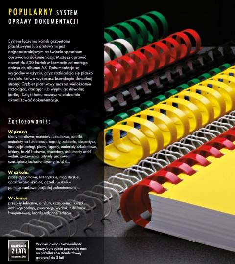 Grzbiety do bindowania 51mm op. 50 szt niebieskie Grzbiety do bindowania 51mm op. 50 szt niebieskie