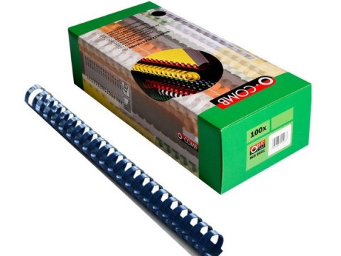 Grzbiety do bindowania Opus O.Comb Super 12mm op. 100 szt Niebieskie Grzbiety do bindowania Opus O.Comb Super 12mm op. 100 szt Niebieskie