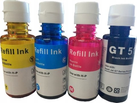 4x Wysokowydajny Tusz GT51 XL, HP GT52 XL HP INK TANK 315 410