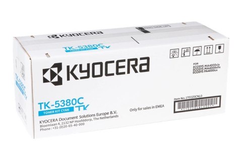 Oryginalny Toner Cyan Kyocera MA4000, PA4000 (TK5380C, TK-5380C, 1T02Z0CNL0) Oryginalny Toner Cyan Kyocera MA4000, PA4000 (TK5380C, TK-5380C, 1T02Z0CNL0)