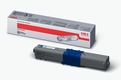 Oryginalny Toner Cyan OKI C510, C511, C530, C531, MC561, MC562 (44469724) Oryginalny Toner Cyan OKI C510, C511, C530, C531, MC561, MC562 (44469724)
