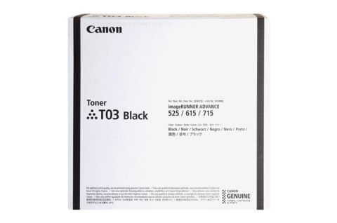 Oryginalny Toner Czarny Canon IR525, IR615, IR715 (T03, 2725C001) Oryginalny Toner Czarny Canon IR525, IR615, IR715 (T03, 2725C001)