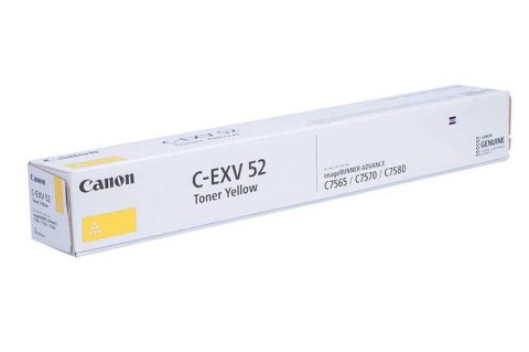 Oryginalny Toner Yellow Canon ADV iR-C7565, iR-C7570, iR-C7580 (C-EXV52Y, CEXV52Y, 1001C002) Oryginalny Toner Yellow Canon ADV iR-C7565, iR-C7570, iR-C7580 (C-EXV52Y, CEXV52Y, 1001C002)