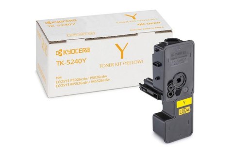 Oryginalny Toner Yellow Kyocera M5526, P5026 (TK5240Y, TK-5240Y, 1T02R7ANL0) Oryginalny Toner Yellow Kyocera M5526, P5026 (TK5240Y, TK-5240Y, 1T02R7ANL0)