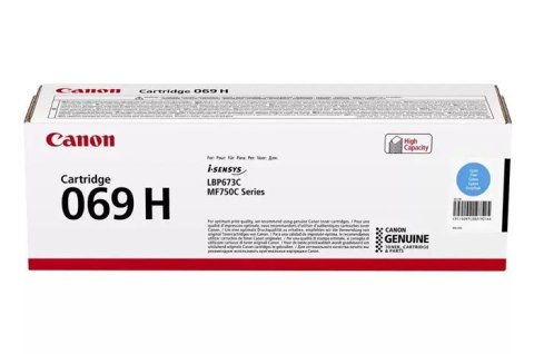 Oryginalny Toner Cyan Canon i-SENSYS MF752, MF754, LBP673 (CRG069H, CRG-069H, 5097C002) Oryginalny Toner Cyan Canon i-SENSYS MF752, MF754, LBP673 (CRG069H, CRG-069H, 5097C002)
