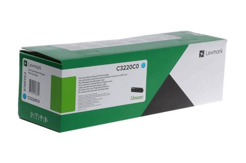 Oryginalny Toner Cyan Lexmark C3224, C3226, C3326, C3426 (C3220C0)