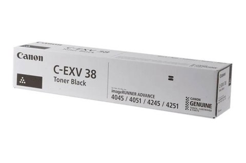Oryginalny Toner Czarny Canon ADV iR4045i, iR4051i, iR4245i, iR4251i (C-EXV38, CEXV38, 4791B002) Oryginalny Toner Czarny Canon ADV iR4045i, iR4051i, iR4245i, iR4251i (C-EXV38, CEXV38, 4791B002)