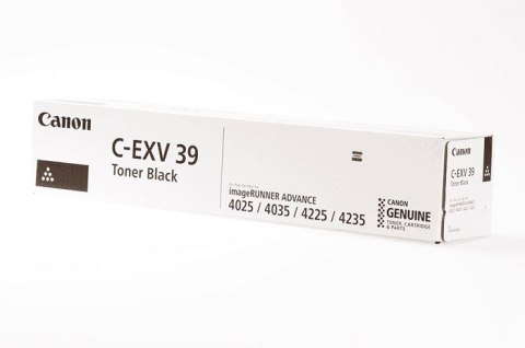 Oryginalny Toner Czarny Canon iR4025, iR4035, iR4225, iR4235 (C-EXV39, CEXV39, 4792B002) Oryginalny Toner Czarny Canon iR4025, iR4035, iR4225, iR4235 (C-EXV39, CEXV39, 4792B002)