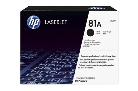 Oryginalny Toner Czarny HP LaserJet Enterprise M604, M605, M606, M630 (81A CF281A) Oryginalny Toner Czarny HP LaserJet Enterprise M604, M605, M606, M630 (81A CF281A)