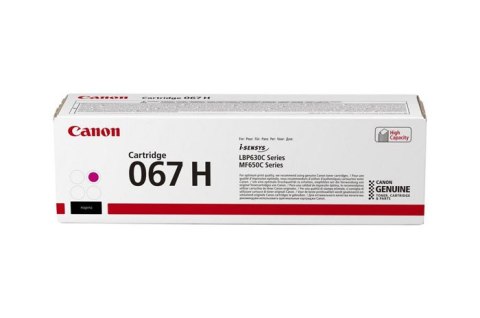 Oryginalny Toner Magenta Canon i-SENSYS LBP630C, MF650C series (CRG067H, CRG-067H, 5104C002) Oryginalny Toner Magenta Canon i-SENSYS LBP630C, MF650C series (CRG067H, CRG-067H, 5104C002)