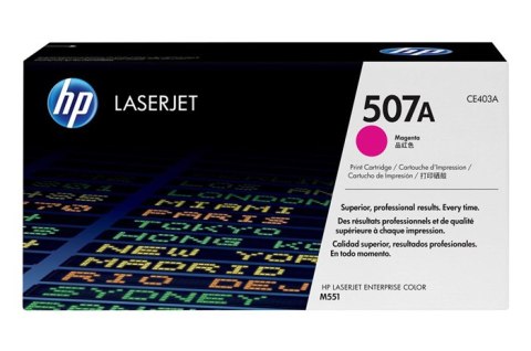 Oryginalny Toner Magenta HP LaserJet Enterprise 500 Color M551, M575, Pro 500 M570 (507A CE403A) Oryginalny Toner Magenta HP LaserJet Enterprise 500 Color M551, M575, Pro 500 M570 (507A CE403A)