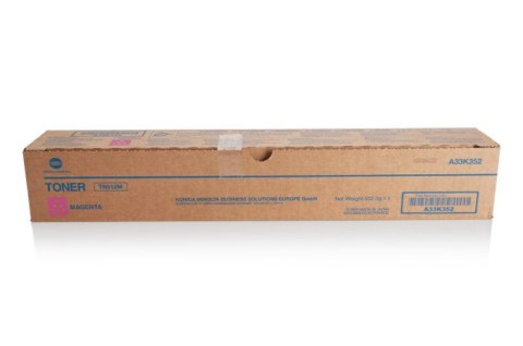 Oryginalny Toner Magenta Konica Minolta Bizhub C454, C554 (TN512M, TN-512M, A33K352) Oryginalny Toner Magenta Konica Minolta Bizhub C454, C554 (TN512M, TN-512M, A33K352)