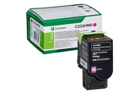 Oryginalny Toner Magenta Lexmark C2325 (C232HM0) Oryginalny Toner Magenta Lexmark C2325 (C232HM0)