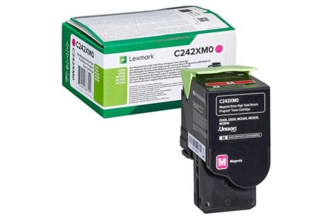 Oryginalny Toner Magenta Lexmark C2425 (C242XM0) Oryginalny Toner Magenta Lexmark C2425 (C242XM0)