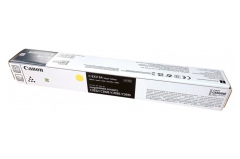 Oryginalny Toner Yellow Canon IR-C3922, IR-C3926, IR-C3930, IR-C3935 (C-EXV64Y, CEXV64Y, 5756C002) Oryginalny Toner Yellow Canon IR-C3922, IR-C3926, IR-C3930, IR-C3935 (C-EXV64Y, CEXV64Y, 5756C002)