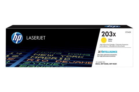 Oryginalny Toner Yellow HP Color LaserJet M254, MFP M280, MFP M281 (203X CF542X) Oryginalny Toner Yellow HP Color LaserJet M254, MFP M280, MFP M281 (203X CF542X)