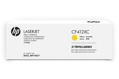 Oryginalny Toner Yellow HP Color LaserJet Pro M377, M452, M477 (410XC CF412XC), kompatybilne z CF412X Oryginalny Toner Yellow HP Color LaserJet Pro M377, M452, M477 (410XC CF412XC), kompatybilne z CF412X