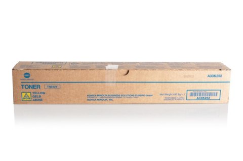 Oryginalny Toner Yellow Konica Minolta Bizhub C454, C554 (TN512Y, TN-512Y, A33K252) Oryginalny Toner Yellow Konica Minolta Bizhub C454, C554 (TN512Y, TN-512Y, A33K252)