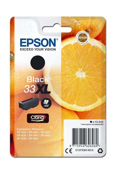 Oryginalny Tusz Black Epson 33XL (T3351, C13T33514012) Oryginalny Tusz Black Epson 33XL (T3351, C13T33514012)