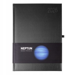 Kalendarz książkowy A4 2026 Biznesowy Dzienny Quantum Neptun Czarny