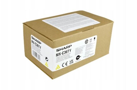 Oryginalny Toner Yellow Sharp MXC358 (MX-C36TY, MXC36TY) Oryginalny Toner Yellow Sharp MXC358 (MX-C36TY, MXC36TY)