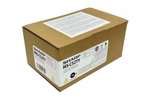 Oryginalny Toner Yellow Sharp MXC428 (MXC52TY, MX-C52TY) Oryginalny Toner Yellow Sharp MXC428 (MXC52TY, MX-C52TY)