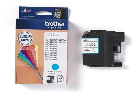Oryginalny Tusz Cyan Brother LC223C, LC-223C Oryginalny Tusz Cyan Brother LC223C, LC-223C