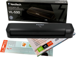 Szybki Laminator A3 VeroTech + MegaPaka 140 szt Folii A3 / A4 + Trymer (VL-530+100xA4+PC100-04)