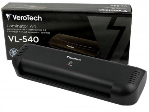 Szybki, automatyczny Laminator Verotech A4 + MagaPaka 240szt folii Opus A4 / A5 / wizytówka ( VL-540+100xA4+100xA5+G)
