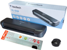 Szybki laminator A4 + trymer + zaokrąglacz narożników + zestaw foli gratis (VL-540 + PC100-04+PC100-00+G)