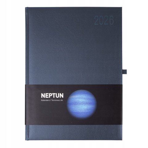 Kalendarz książkowy A4 2026 Biznesowy Dzienny Opus Neptun Niebieski Kalendarz książkowy A4 2026 Biznesowy Dzienny Opus Neptun Niebieski