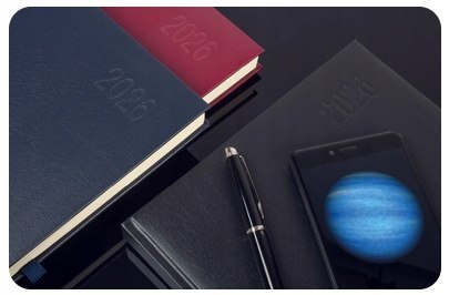 Kalendarz książkowy A4 2026 Biznesowy Dzienny Opus Neptun Niebieski Kalendarz książkowy A4 2026 Biznesowy Dzienny Opus Neptun Niebieski