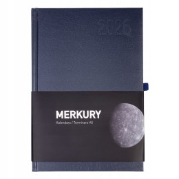Kalendarz książkowy A5 2026 Dzienny Biznesowy Quantum Merkury Niebieski
