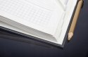 Kalendarz książkowy A5 2026 dzienny dla biznesmenów Opus Merkury Bordowy