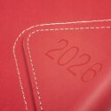 Piękny Kalendarz książkowy dla biznesmenów 2025 A5 Quantum Westa Czerwony